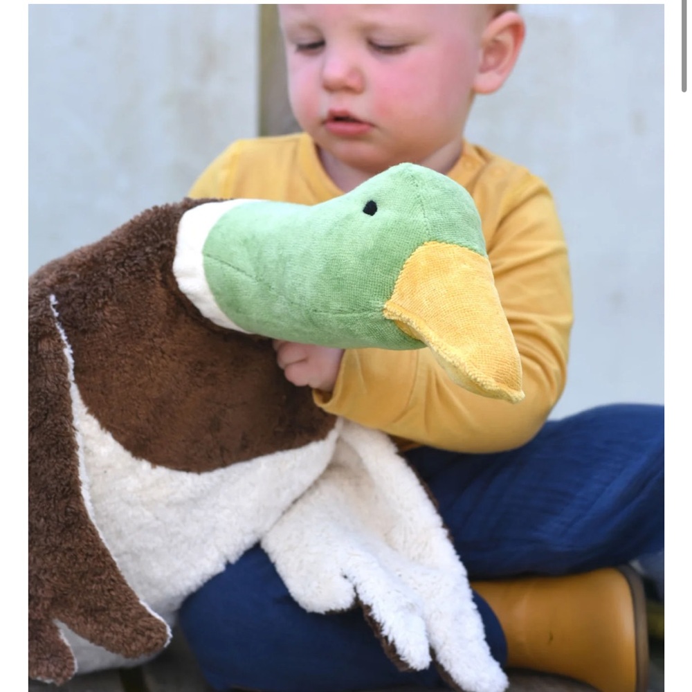 Senger Naturwelt Large Cuddly Drake Duck - Organic Soft Toy - Picture 5 of 5